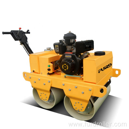 Mini tandem vibratory roller walk behind roller compactor mini asphalt roller FYL-S600C